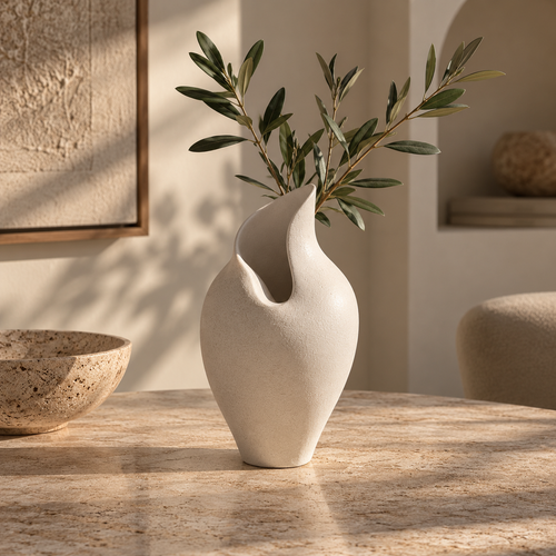 Sculptural ceramic vase by Atelier Valère
